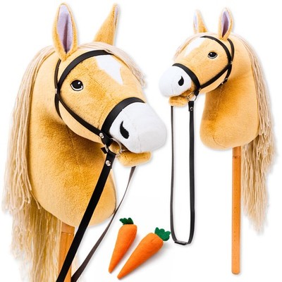 Hobby Horse Haflinger   Hobby Horsing Steckenpferd mit Trense Groß Kinder Hoofly