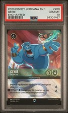 2023 DISNEY LORCANA EN 1-THE FIRST CHAPTER ENCHANTED GENIE - ON THE JOB PSA 10