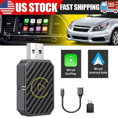 Wireless Carplay Android Auto Adapter 2 in 1 Mini Box Plug&Play Wireless Dongle