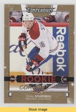 2017-18 Upper Deck Compendium Rookies Gold Nikita Scherbak #271 READ 1hh