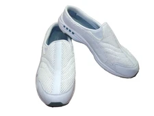 EASY SPIRIT SLIDE STYLE LEATHER SNEAKS/LOAFERS....SIZE 6.5 M.....EX  CONDITION