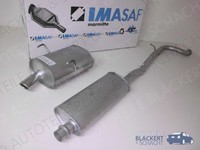 Imasaf Auspuff Set Ab Kat für Peugeot 406 Limosine 2.0 Turbo 1996-2004|MSD + ESD