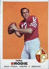 1969 Topps - John Brodie #249 - Set Break!! VG Combined Shipping!!