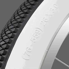 26x3.0 Fat Tires White Wall Tires 25-45 PSI Chopper Cruiser Fat 26" Inch Tires