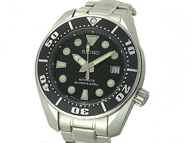 Seiko Prospex Diver SBDC031 Men's Automatic Watch Black Used 6R15-00G0