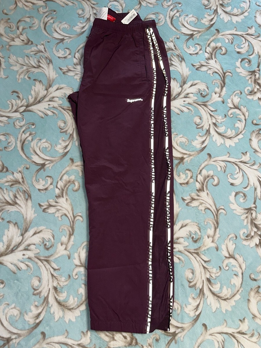 SUPREME REFLECTIVE ZIP TRACK PANT (PURPLE) (M) SS21 SWEATPANT