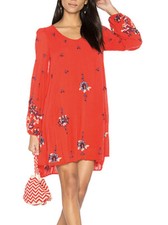 NWOT Free People Oxford Emma Embroidered Dress 