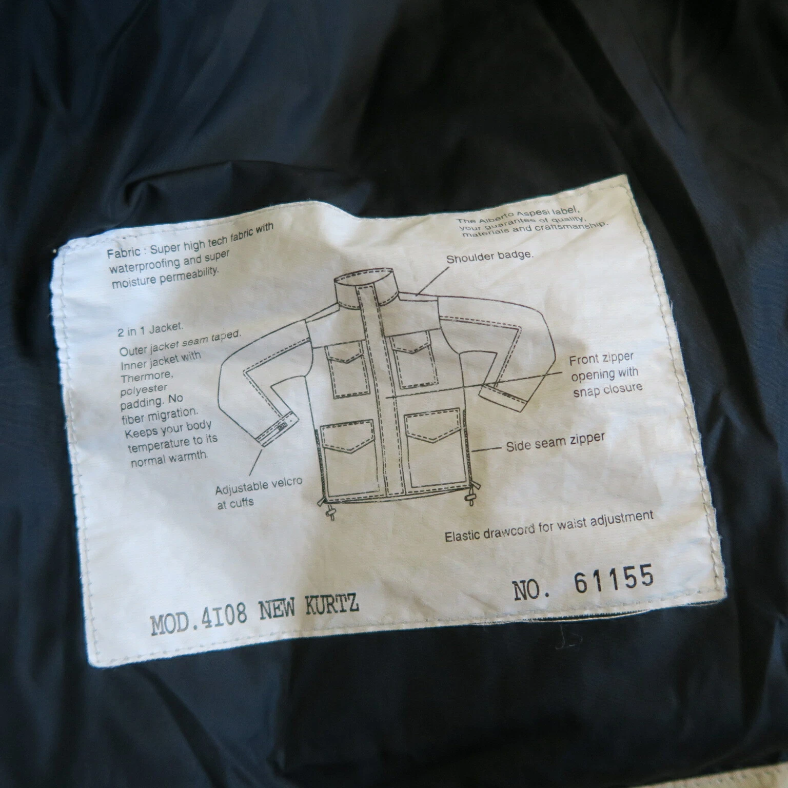 Aspesi Off White Thermore Field Jacket Island Kurtz Field Med M Veilance Stone - product detail image 5
