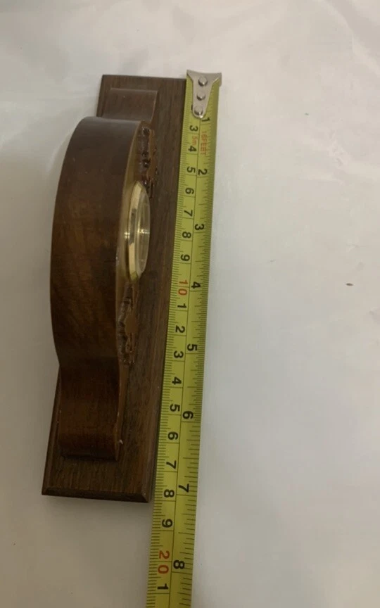 Vintage Hand Carved Clock With Both Sides Lions Carved Elegant Fireplace Mantel - Image 4 of 4