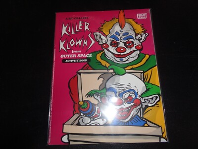 Fright Rags KILLER KLOWNS From OUTER SPACE Activity Book Coloring Clowns NEW