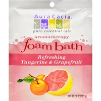 Aura Cacia Foam Bath Refeshing Tangerine And Grapefruit - 2.5 Oz - Case Of 6 Aura Cacia Foam Bath Refeshing Tangerine And Grapefruit - 2.5 Oz - Case Of 6