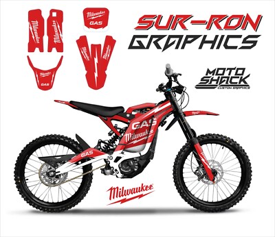 Red Gas Custom Graphics Kit for Sur-Ron Light Bee X Surron Wrap Sticker  UK