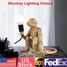 Vintage Resin Monkey Table Lamp Sitting Monkey Light Home/Office Table Lamp