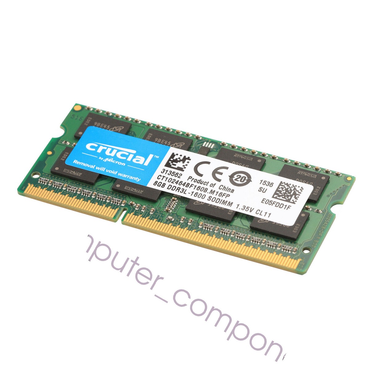 Crucial 16GB Kit (2x 8GB) PC3L-12800 DDR3L 1600MHz 1.35V SODIMM