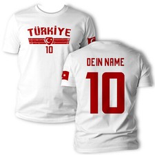 Turkey T-Shirt Jersey Personalised With Desired Name & Number World Cup 2026 Gi…