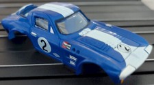 Chevy Corvette Grand Sport Blue TJet HO Slot Car BODY for AURORA autoworld DASH