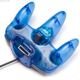 Classic N64 Wired Controller Joystick Remote for Nintendo N64 System Clear Blue