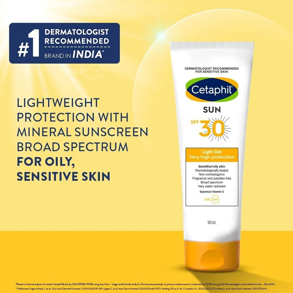 Cetaphil Sun Spf 30 Sunscreen Gel White Hydrate & Nourish + Chemical Free 100ml - Image 4 of 4