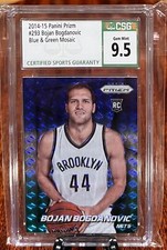2014 Panini Prizm Blue & Green Mosaic Rookie CSG 9.5 #293 Bojan Bogdanovic RC