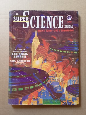 Super Science Stories, June 1951 - Poul Anderson, Robert Bloch, etc.