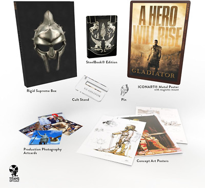 Gladiator (2000) Titans of Cult Limited Supreme Edition 4K SteelBook Box Set; UK