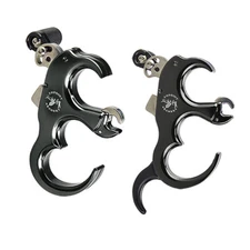 Compound Bow Target 3 4 Finger Archery Release Aids Thumb Trigger Caliper Grip