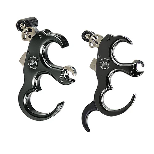 Compound Bow Target 3 4 Finger Archery Release Aids Thumb Trigger Caliper Grip - Picture 1 of 28