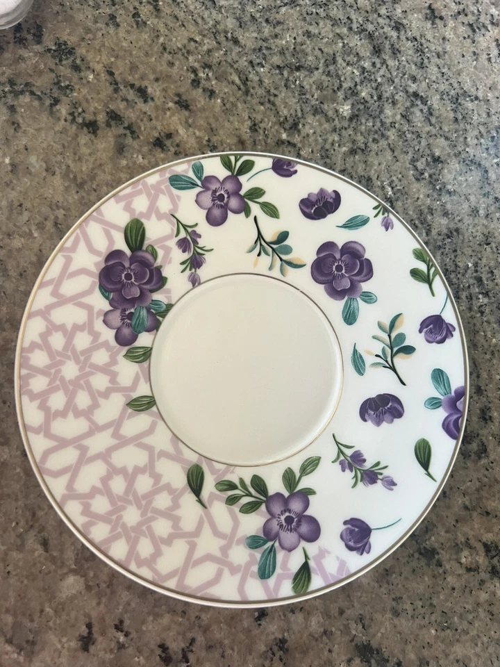 Grace Teaware 紫色三色金色。 4套浓缩咖啡杯和茶碟。 — 第 3/4 张图片