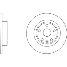 Apec Blue Brake Disc - Rear SDK6283 - Fits selected Chevrolet Opel Vauxhall