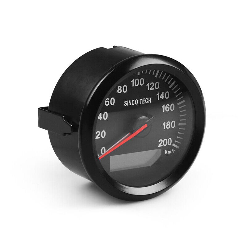 12V / 24V. Garantierter digitaler GPS-Geschwindigkeitsmesser 85 Millimeter mit Hintergrundbeleuchtung Entfernungsmesser für Auto oder Boot 