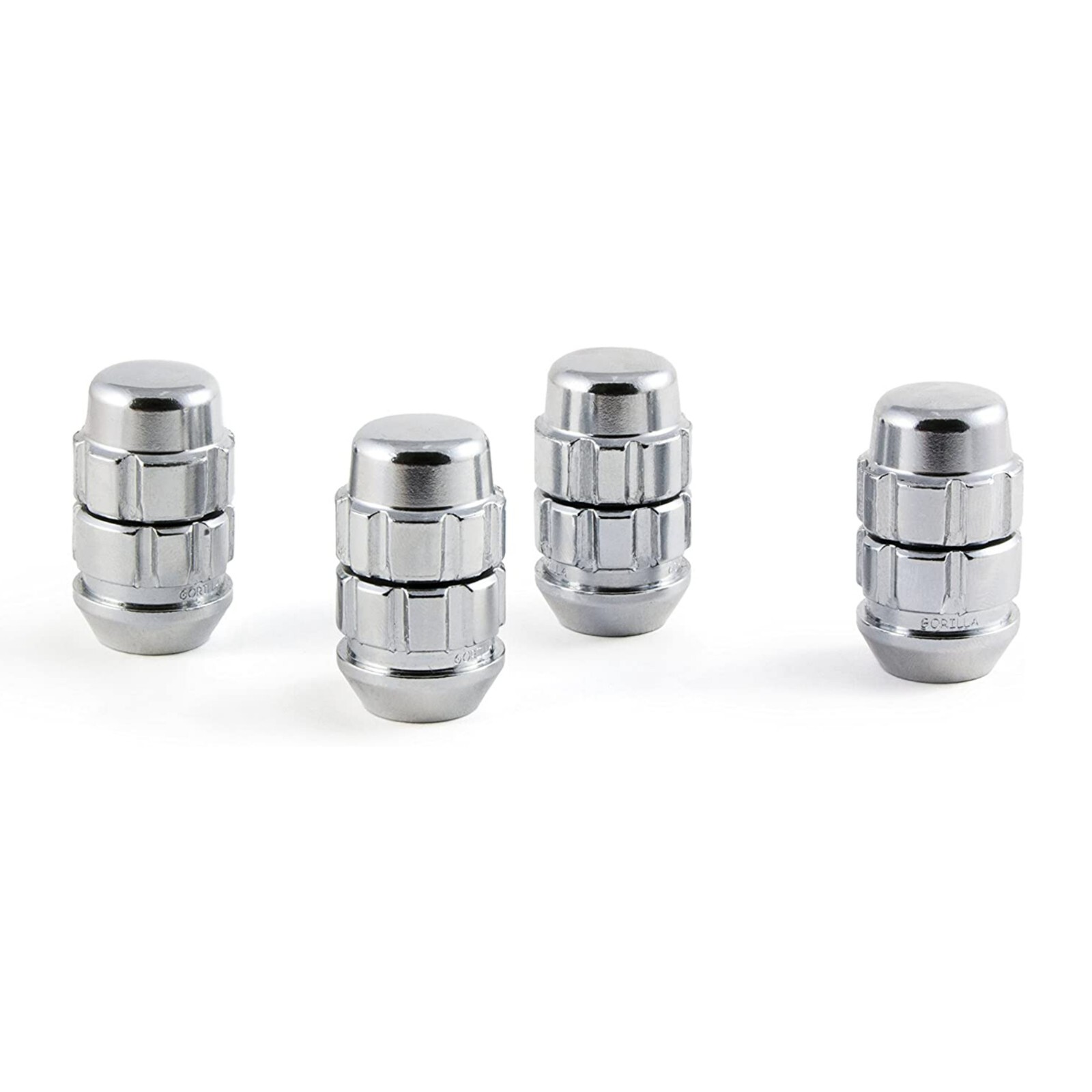 Gorilla Automotive X2 Wheel Lock with Lock Key, Set of 4 Acorn Lug Nuts