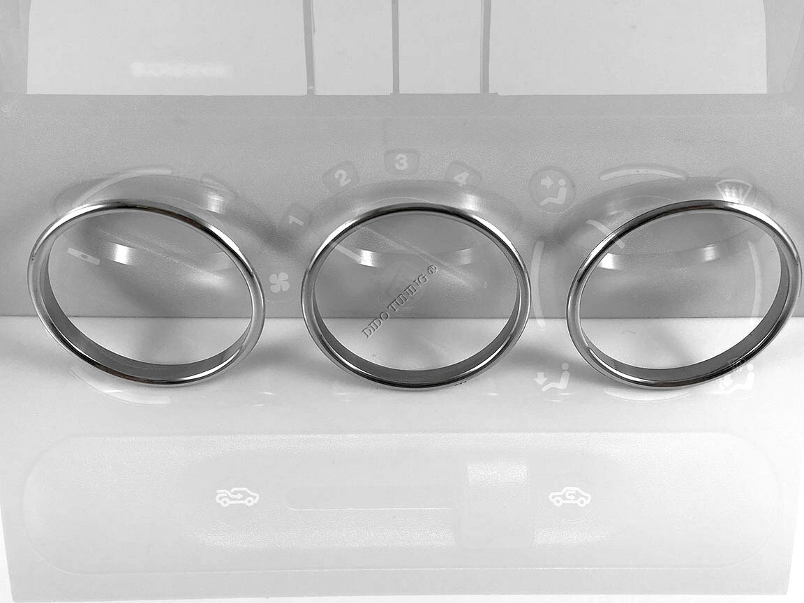 Fits Vauxhall Astra 1991-2002 Aluminum Rings for Vent Regulator Heater Control x3