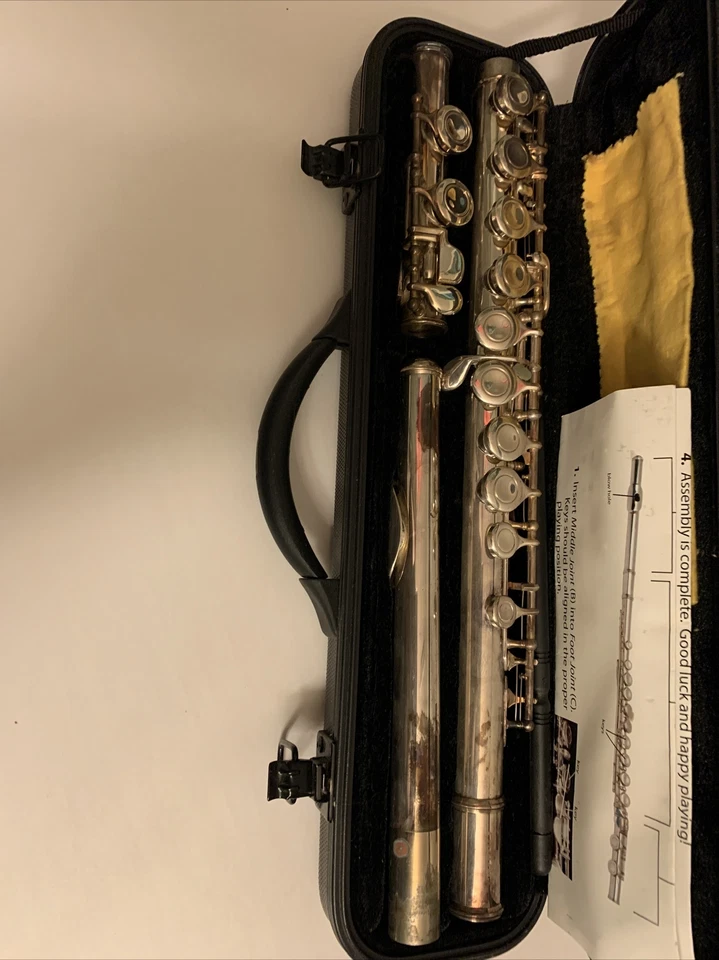 First Act Student Flute Silver Plated w/ Hard shell Carrying Case - Image 2 of 4