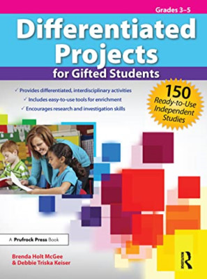 Differentiated Projects for Gifted Students, Grades 3-5 - Paperback NEW McGee, B