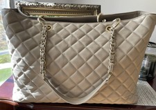 Saks Fifth Avenue Quilted Leather Tote