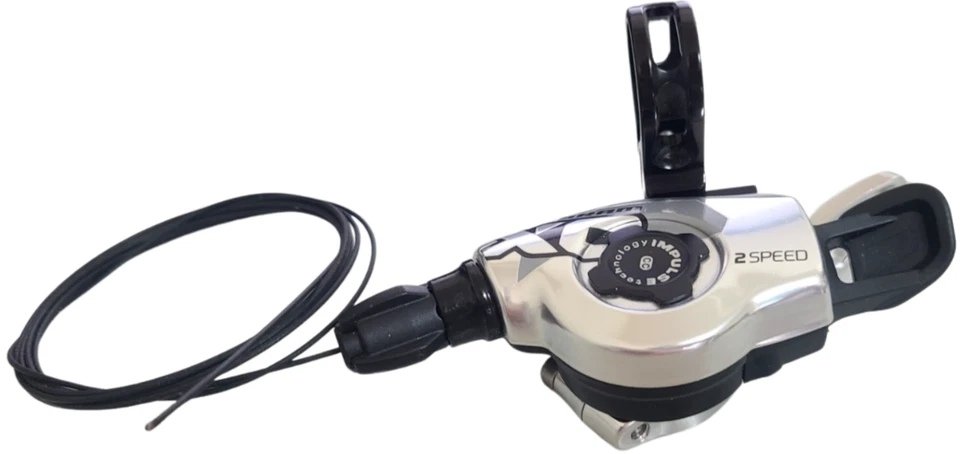 SRAM XO 2 Speed Chrome Silver Left Hand Shfiter MTB RETRO NOS - Image 2 of 4