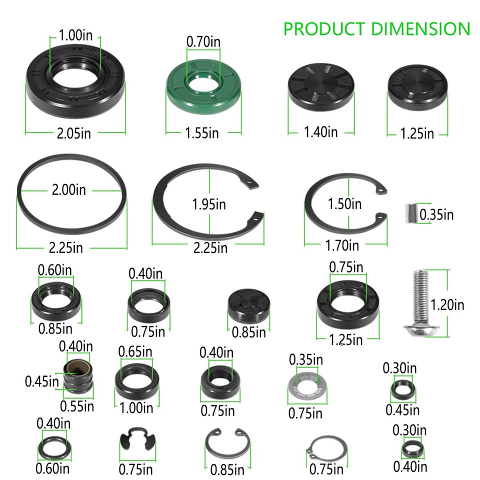 72994 For Hydro-Gear Seal Kit Rebuilding ZT-2800, ZT-3100, ZT-3400