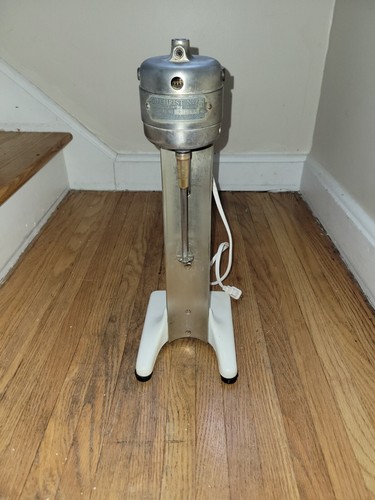 Vintage Gilchrist No. 22 White Porcelain Base Milkshake Mixer - WORKS!