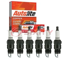 6 pc Autolite Copper Core Spark Plugs for 1987-1996 Ford F-150 4.9L L6 dh