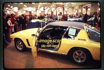 Jensen Interceptor MkII Car at Auto Show in 1972, Ektachrome Slide p9a
