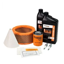 Generac A0002075499 Maintenance Kit with Proprietary 5W-20 Synthetic Oil for 12