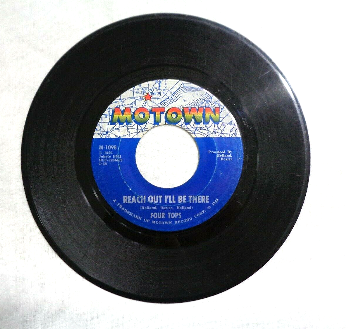Four Tops Reach Out I'll Be There 1966 Motown M-1098 American