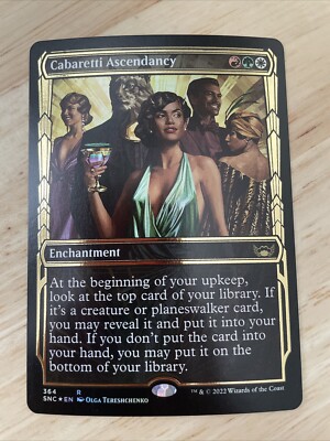 MTG Cabaretti Ascendancy (Gilded Foil) Streets of New Capenna #364 SNC Rare  NM/M