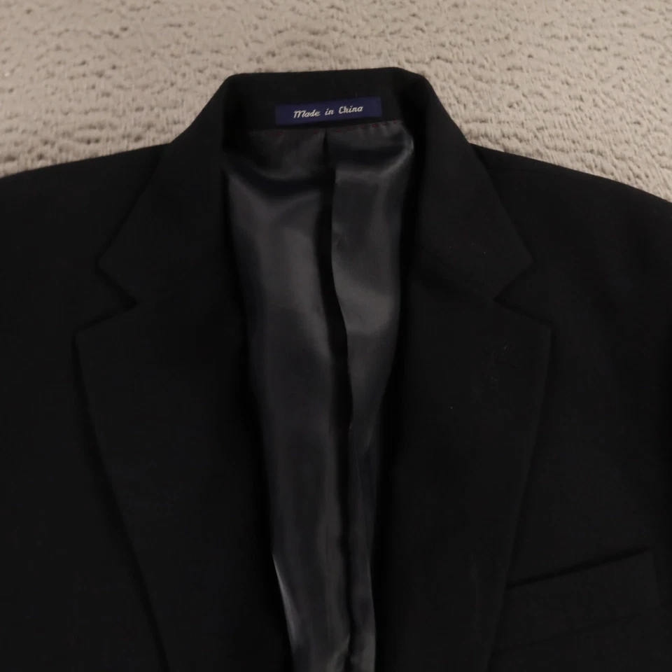 Chaqueta Alan Riverer L Azul Poliéster Sarga Blazer Abrigo Deportivo Metal Botones 42L Foto 2 de 4