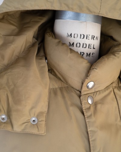 Vintage puffer coat, 70's The Men's Store, Sears goose down, beige, tall large - Picture 10 of 24