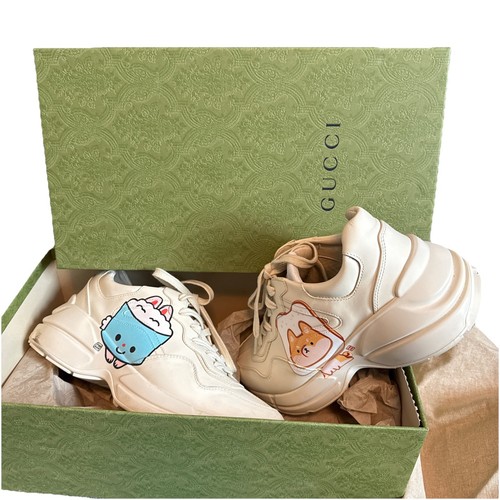 Gucci Rhyton Apollo Animal print Ivoire  Sneakers  Size 38 $1,050.00