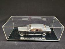 Rolls Royce 2009 Phantom LWB BLACK & SILVER 1/43 Miniature in Display Case. MINT