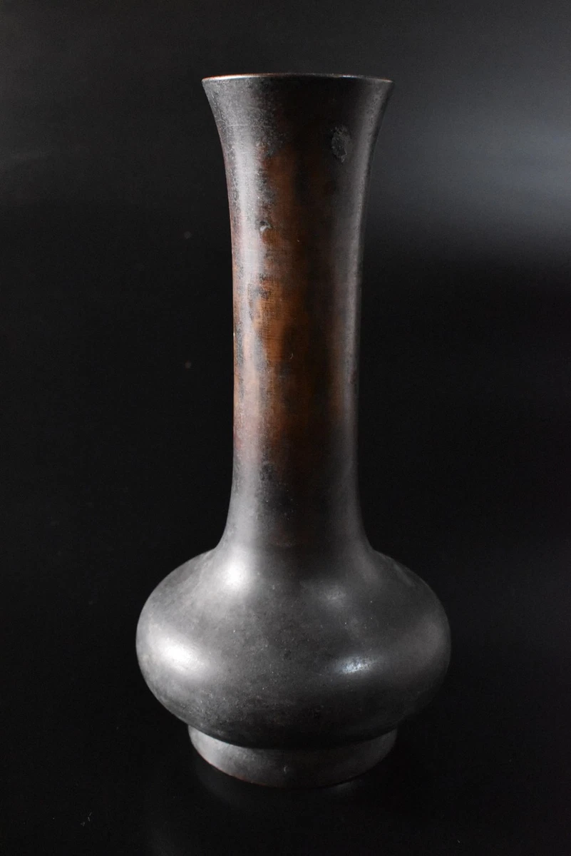 一進銅の陶器花瓶 日本工芸品 铜日本古董花瓶| eBay