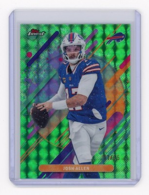 2025 Topps Finest Football Rare Green Geometric #226 Josh Allen #01/25