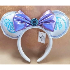 Shanghai Disneyland Tron Lightcycle Power Run Castle Minnie Ears Bow Headband